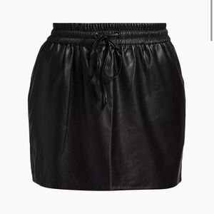 Good American
Better Than Leather Faux Leather Miniskirt in Black size S